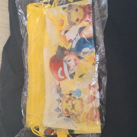 Pokemon Backpack Kids Adult Drawstring Girls Boys New Pokemon Design Both Sides - Picture 2 of 4